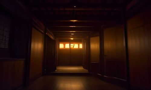 夜间卧室内暖光台灯与一本笔记本，象征安排深夜观影计划的场景